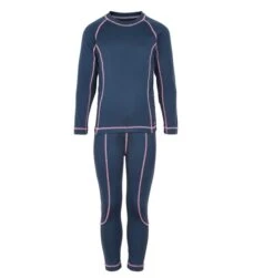 Minymo Mädchen Funktionsunterwäsche Le78 Navy/rosa