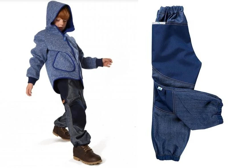 Finkid KUU Denim Jeans Outdoorhose Knieverstärkt 2 Finkid KUU Denim Jeans Outdoorhose Knieverstärkt – Bild 2