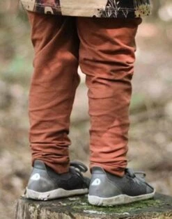 Walkiddy Jerseyhose Leggings Basic Uni Biobaumwolle GOTS -Kinderbekleidungsgeschäft legins kastanie 1 1280x1280 1