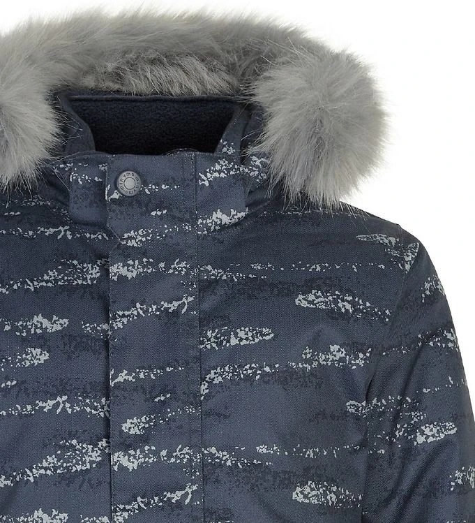 Minymo Jungen Schneeanzug Ombre Blue Pattern Herringbone 3 Minymo Jungen Schneeanzug Ombre Blue Pattern Herringbone – Bild 3