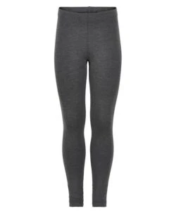 Minymo Kinder Leggings Dunkelgrau Melange Viskose Aus Bambus