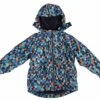 MINYMO Hit03 Biscay Mosaik Petrol.Winterjacke Atmungsaktiv Outdoorjacke