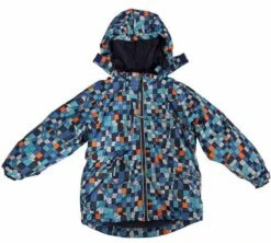 MINYMO Hit03 Biscay Mosaik Petrol.Winterjacke Atmungsaktiv Outdoorjacke