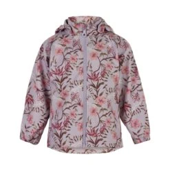 Minymo Mädchen Softshelljacke Vintage Flowers Smoky Flieder