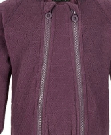 Minymo Mädchen Fleece-Overall Black Plum Violett 2 Minymo Mädchen Fleece-Overall Black Plum Violett – Bild 2