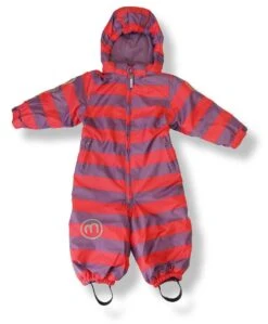 MINYMO Schneeanzug Atmungsaktiv Now12 Blockstreifen Grape Jam Violett Skianzug Overall