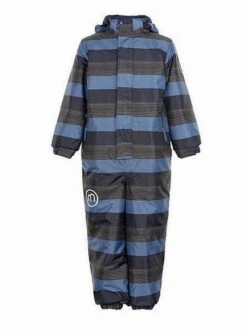 Minymo Skianzug Atmungsaktiv Pavement Blau Gestreift Le92