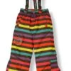 Minymo Now10 Rainbow Blockstreifen Braun Bunt Thermo Skihose Schneehose Atmungsaktiv