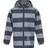 Minymo Softshelljacke Pil12 Blockstreifen Grau