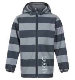 Minymo Softshelljacke Pil12 Blockstreifen Grau