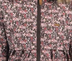 Minymo Mädchen Winterjacke Blümchen Wasserdicht -Kinderbekleidungsgeschäft minymo winterjacke blumen detail 1280x1280