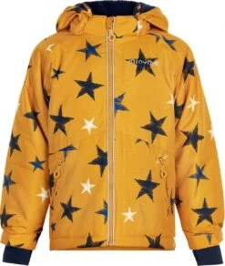 MINYMO Kinder Winterjacke Golden Yellow Stars