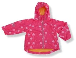 Minymo Mädchen Outdoorjacke Sorbet Pink Flowers Atmungsaktiv