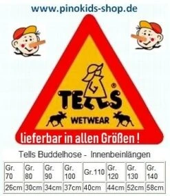 Tells Kinder Regenhose Buddelhose Mit Trägern -Kinderbekleidungsgeschäft tells groessentabelle buddelhose 1280x1280 2