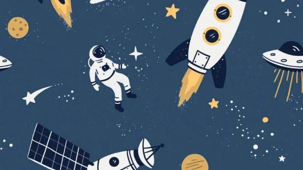 Walkiddy Baggy Pants Space Trip Sweathose Astronaut 2 Walkiddy Baggy Pants Space Trip Sweathose Astronaut – Bild 2