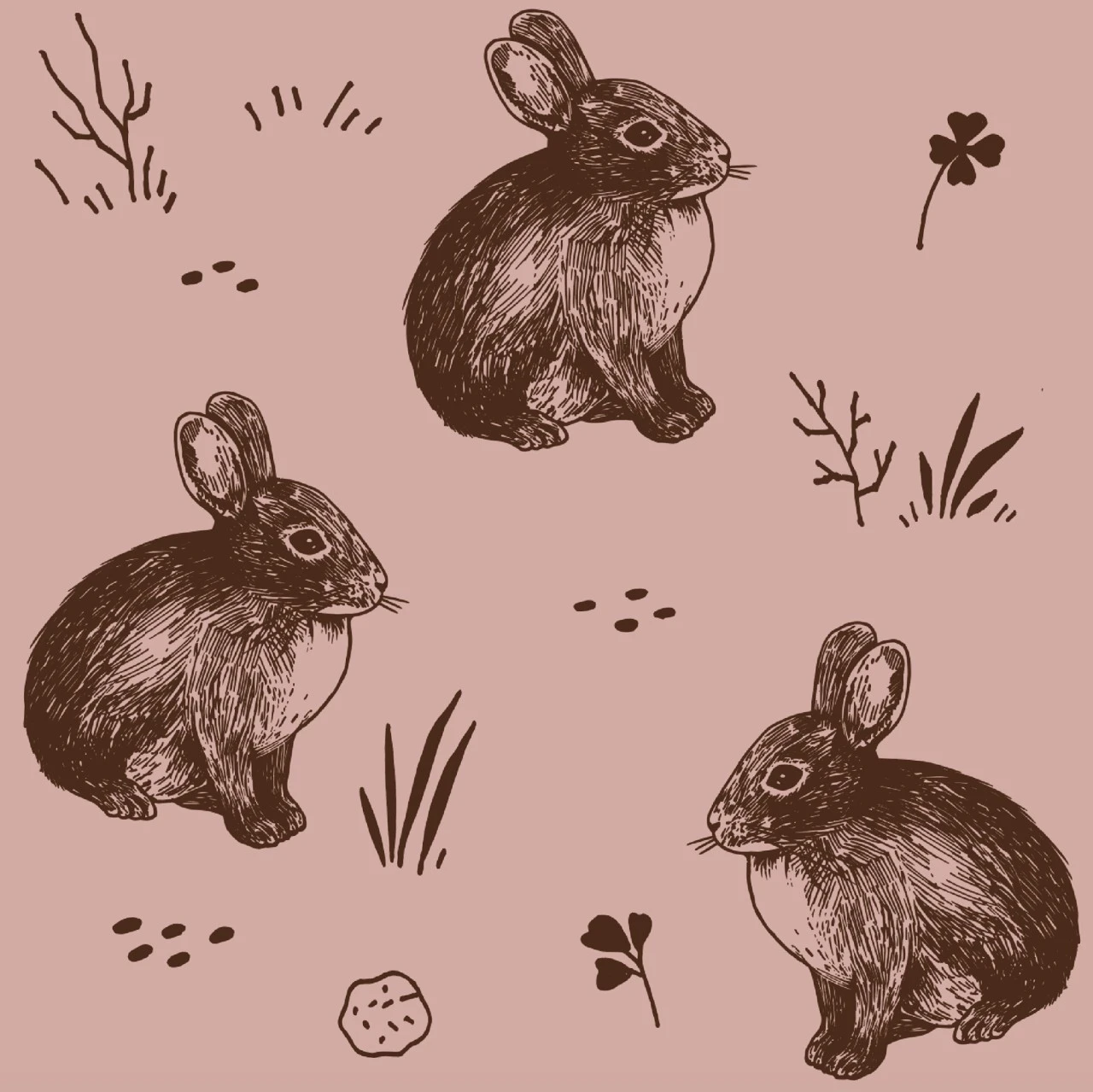 Walkiddy Leggings Cute Rabbits Biobaumwolle 3 Walkiddy Leggings Cute Rabbits Biobaumwolle – Bild 3