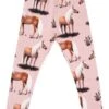 Walkiddy Leggings Beauty Horses Rosa Biobaumwolle