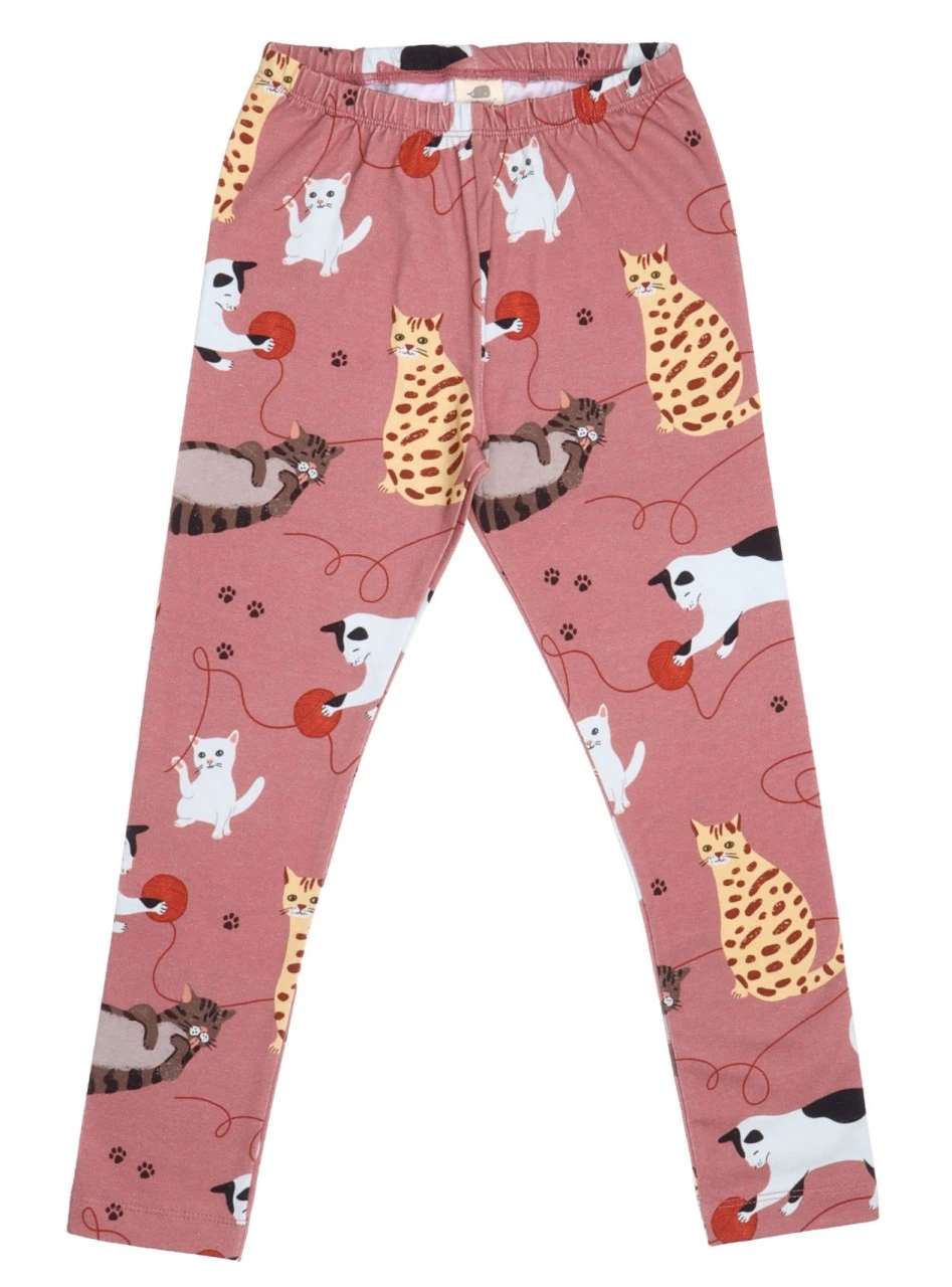 Walkiddy Leggings Katzen Playful Cats Biobaumwolle 1 Walkiddy Leggings Katzen Playful Cats Biobaumwolle