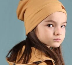 Walkiddy Beanie Wintermütze Gefüttert Uni Biobaumwolle GOTS -Kinderbekleidungsgeschäft walkiddy loop schal kids gelb 1280x1280