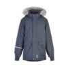 MINYMO Winterjacke Dark Navy Herringbone Outdoorjacke Atmungsaktiv