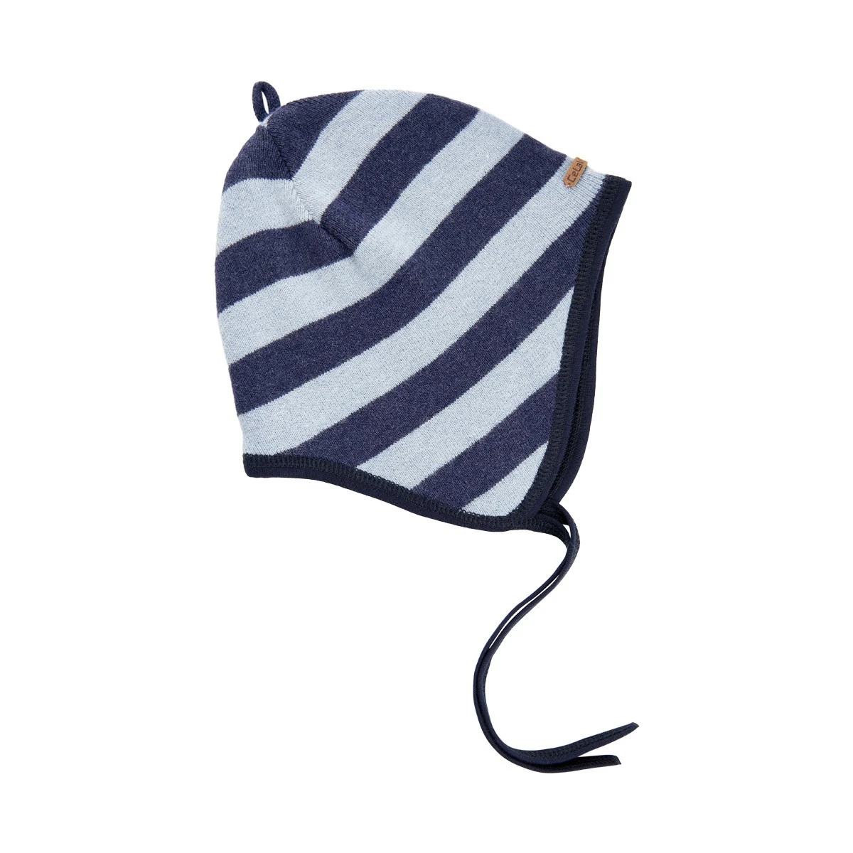 Celavi Wollmütze Blockstreifen Hellblau Strickmütze Mit Bändel 1 Celavi Wollmütze Blockstreifen Hellblau Strickmütze Mit Bändel