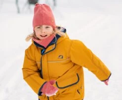 Finkid TUULIS Golden Yellow/navy Zip In Outdoorjacke Atmungsaktiv -Kinderbekleidungsgeschäft wintermutze handschuhe finkid 1280x1280 1