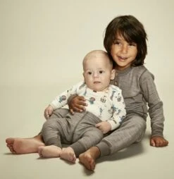 Celavi Warme Leggings Wolle Braun Melliert -Kinderbekleidungsgeschäft wollunterwasche kinder celavi 1280x1280